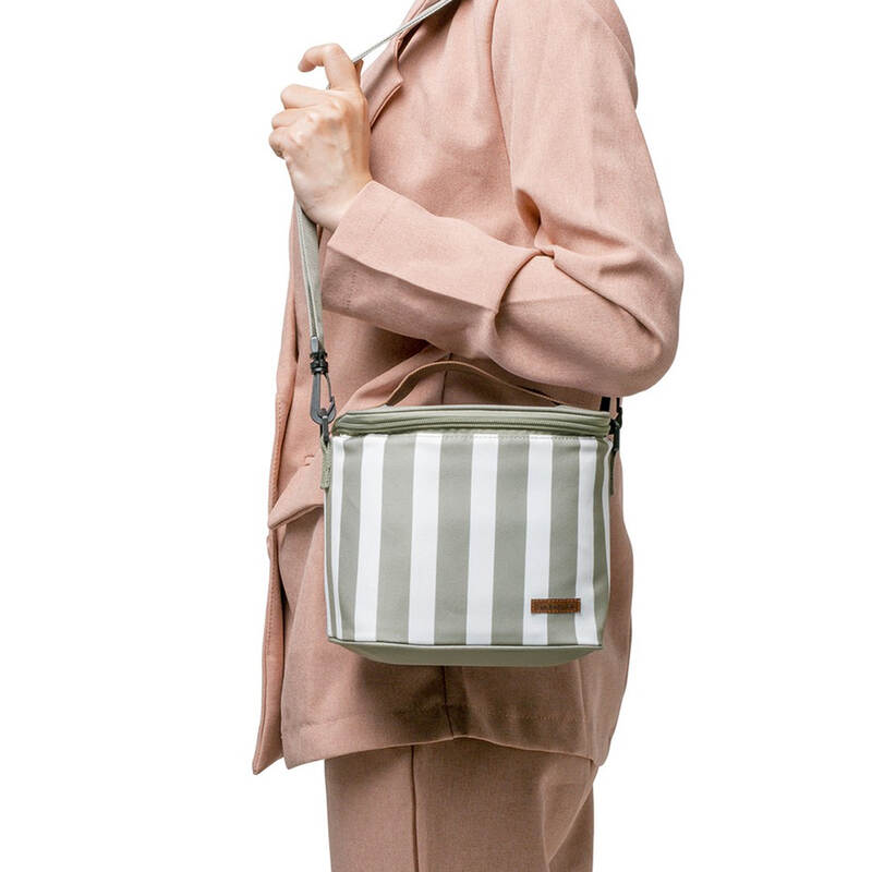 Striped lunch box bag - 3 colors image number null